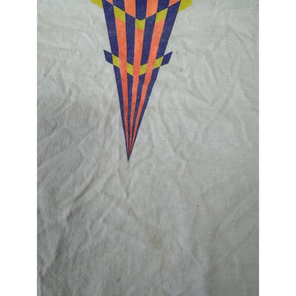 Vintage Nike Tank Top Mens XL White Abstract Graphic Sleeveless Made USA 80s - Picture 3 of 6